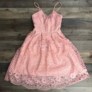 Love...Ady Pink Lace Dress